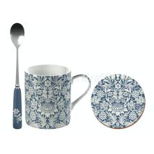 Victoria And Albert Sunflower Mug, Spoon And Coaster Set